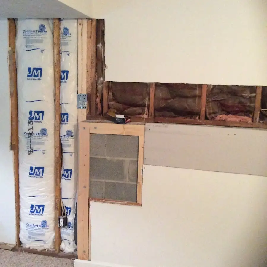 Wall insulation replacement during Contents Cleaning & Restoration in Swarthmore